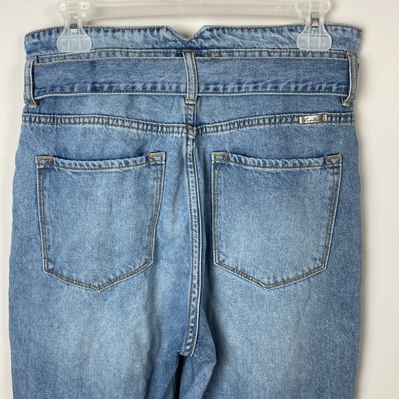 KANCAN Blossom Ultra High Rise Belted Mom Jeans - Picture 11 of 16